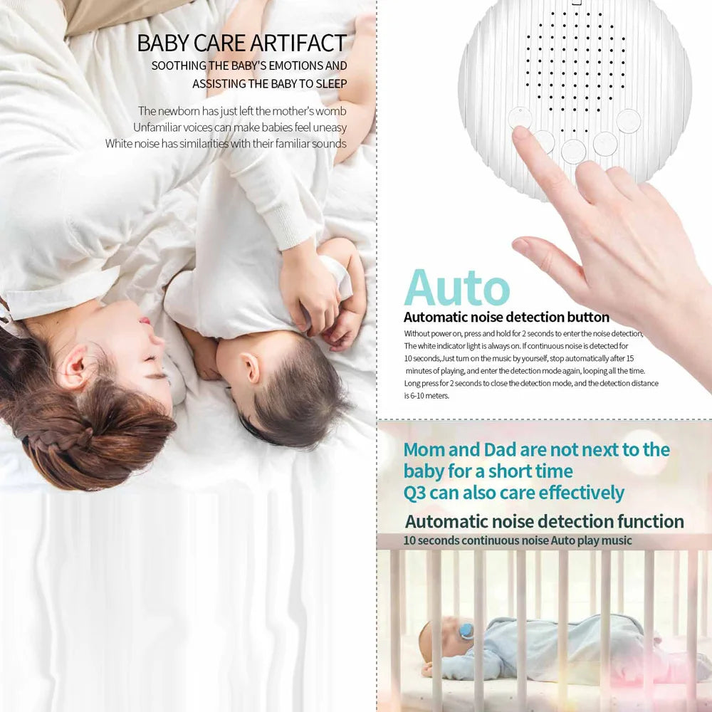 CalmWave Sleep Sound Machine – Portable White Noise Device