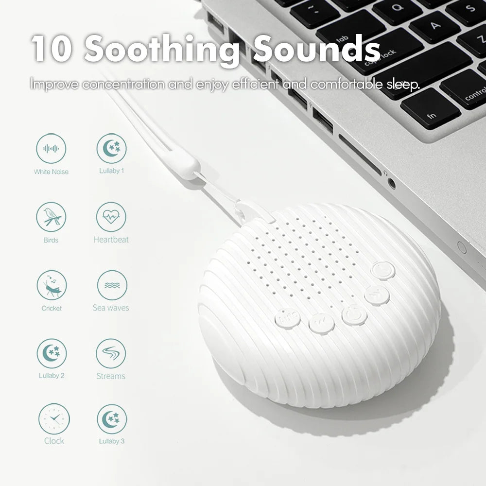 CalmWave Sleep Sound Machine – Portable White Noise Device