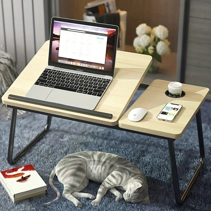 Foldable Adjustable Laptop Desk – Ergonomic & Space-Saving