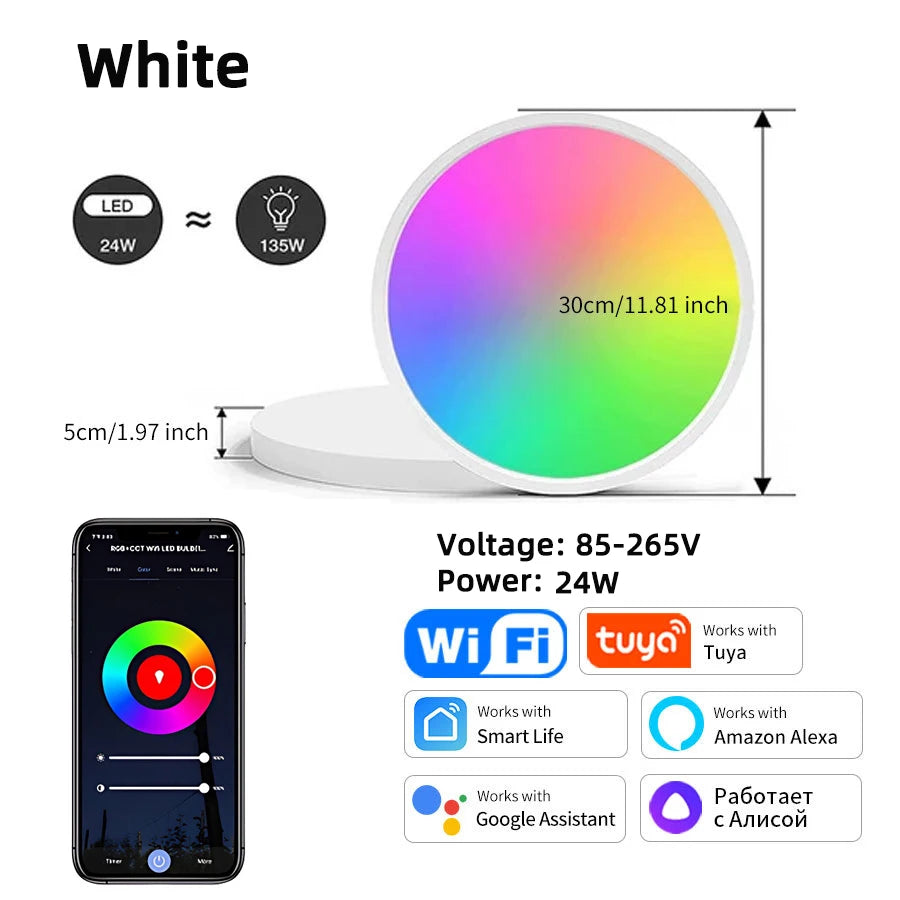 SmartWiFi Round LED Lamp