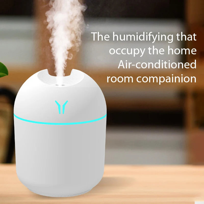 250ML Mini USB Aroma Diffuser – Essential Oil & LED Night Lamp