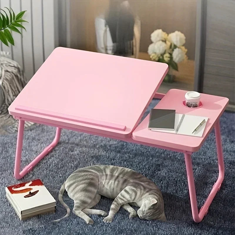 Foldable Adjustable Laptop Desk – Ergonomic & Space-Saving