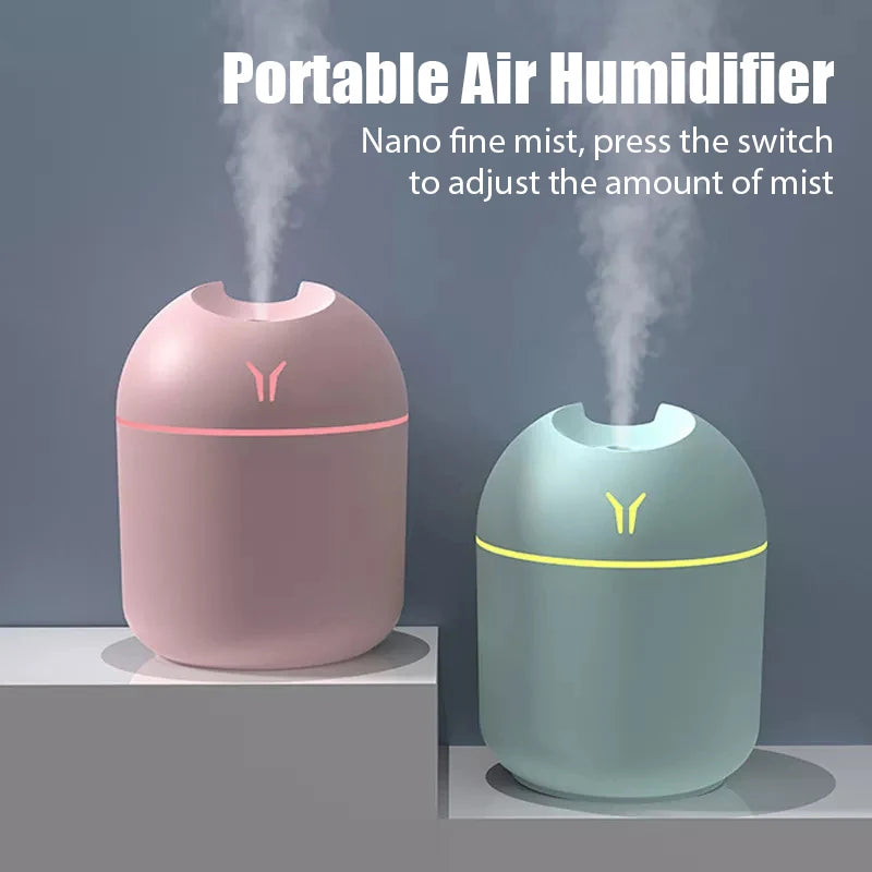 250ML Mini USB Aroma Diffuser – Essential Oil & LED Night Lamp