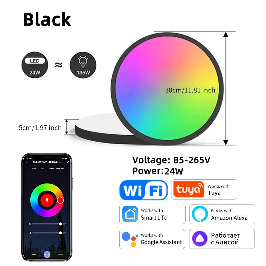 SmartWiFi Round LED Lamp