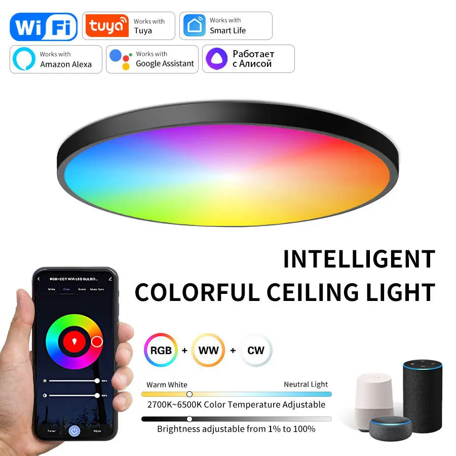 SmartWiFi Round LED Lamp