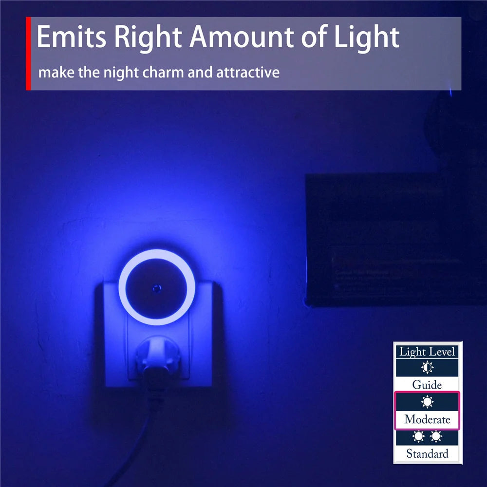 LED Night Light – Plug-In Smart Sensor with Auto Dusk-to-Dawn