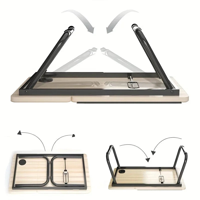 Foldable Adjustable Laptop Desk – Ergonomic & Space-Saving