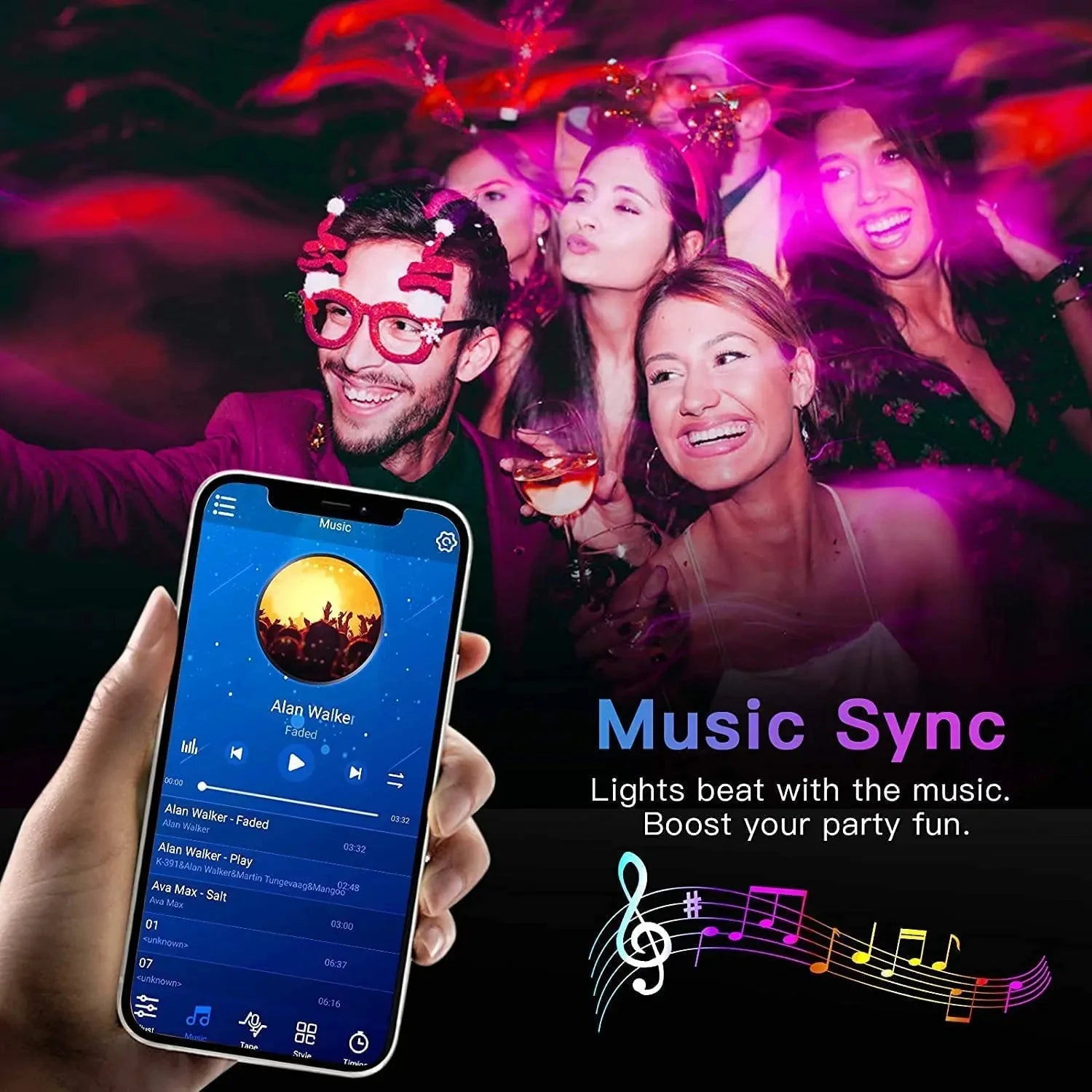 Smart Bluetooth LED Strip Lights – APP Remote & Flexible Ribbon