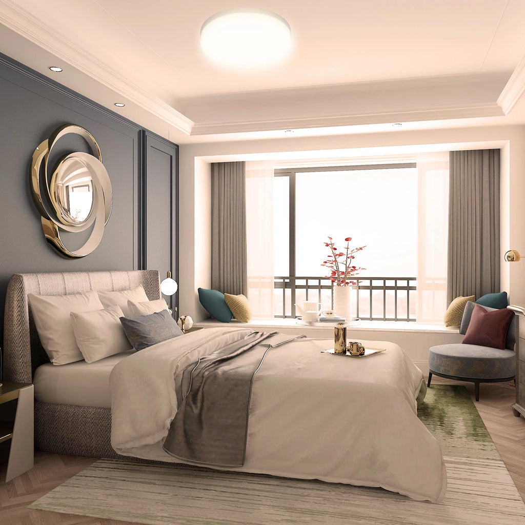 Modern Round LED Ceiling Light – Home & Bedroom Décor
