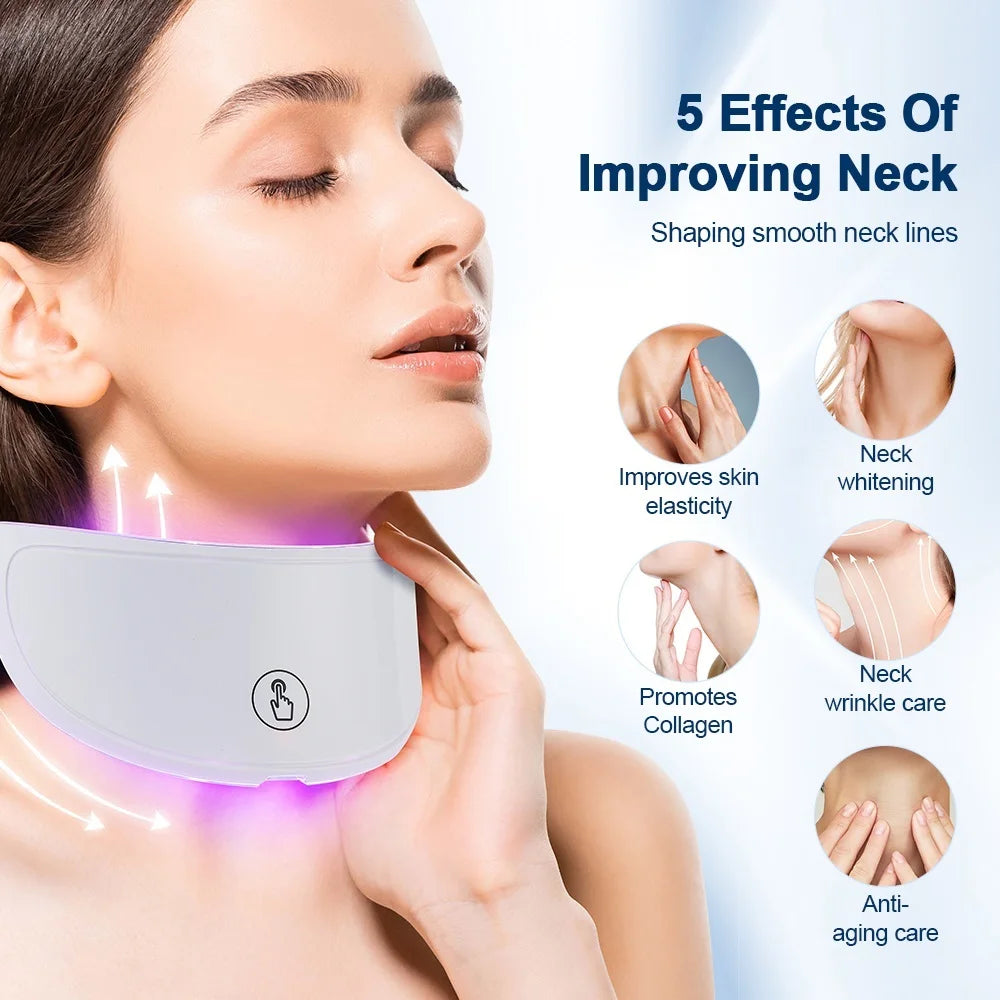 7-Color LED Facial Mask with Neck Red Light Therapy