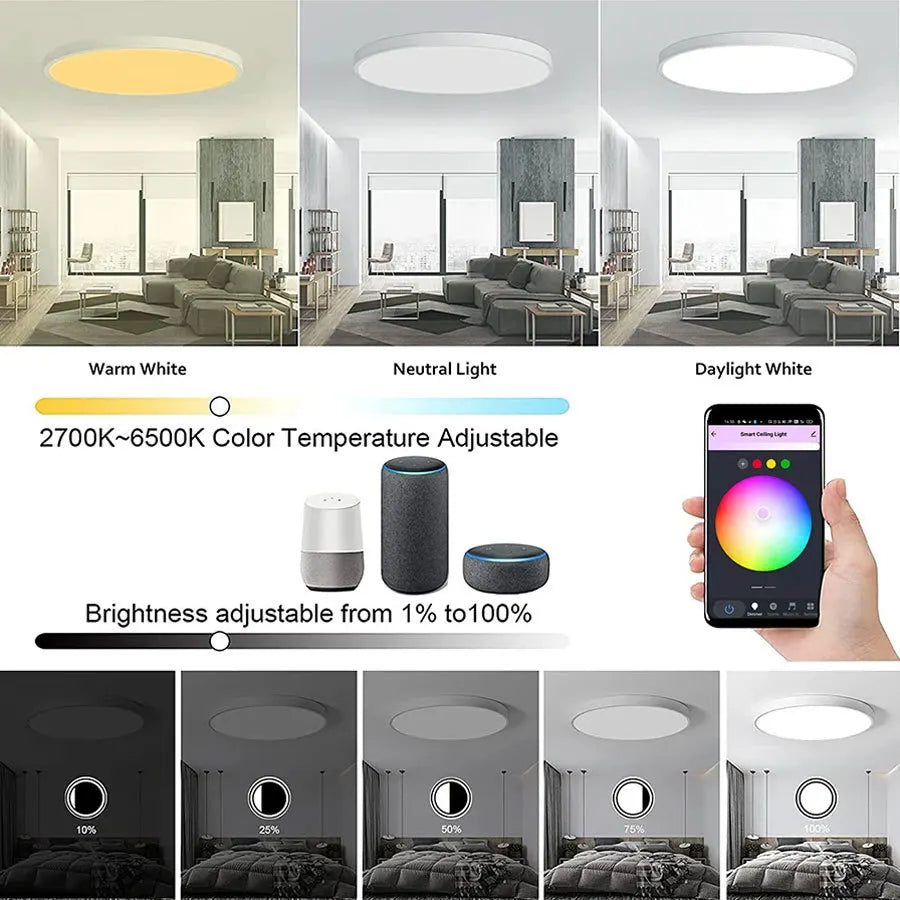 SmartWiFi Round LED Lamp